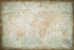 Fond de carte de Vieux Monde illustration stock Fond de carte de Vieux Monde illustration stock