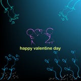 Fond de garçon et de fille et coeurs dans des illustrations de vecteur de Saint Valentin illustration stock Fond de garçon et de fille et coeurs dans des illustrations de vecteur de Saint Valentin illustration stock