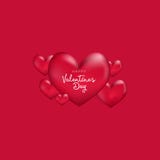 Fond de jour de valentines avec en forme de coeur illustration libre de droits Fond de jour de valentines avec en forme de coeur illustration libre de droits