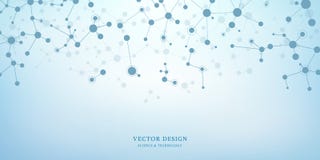 Fond de structure moléculaire Fond abstrait avec de l'ADN de molécule Médical, la science et technologie numérique avec illustration de vecteur Fond de structure moléculaire Fond abstrait avec de l'ADN de molécule Médical, la science et technologie numérique avec illustration de vecteur