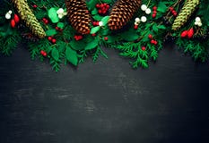Fond de vacances de Noël ou de nouvelle année Photographie stock libre de droits
