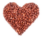 Fond des grains de café sous forme de coeur image stock Fond des grains de café sous forme de coeur image stock