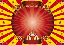 Fond horizontal rouge et jaune de cirque Photographie stock Fond horizontal rouge et jaune de cirque Photographie stock