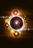 Fond lumineux de haut-parleur sain illustration stock Fond lumineux de haut-parleur sain illustration stock