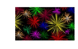 Fond noir avec les feux d'artifice colorés - illustration illustration de vecteur Fond noir avec les feux d'artifice colorés - illustration illustration de vecteur