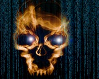 Fond numérique d'attaque de pirate informatique illustration libre de droits Fond numérique d'attaque de pirate informatique illustration libre de droits