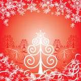 Fond rouge de Noël, illustration de vecteur illustration stock Fond rouge de Noël, illustration de vecteur illustration stock