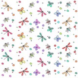 Fond a sans couture beaucoup d'insectes colorés illustration stock Fond a sans couture beaucoup d'insectes colorés illustration stock