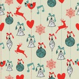 Fond sans couture de modèle de Joyeux Noël. illustration de vecteur Fond sans couture de modèle de Joyeux Noël. illustration de vecteur
