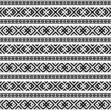 Fond sans couture ethnique monochromatique. illustration stock Fond sans couture ethnique monochromatique. illustration stock