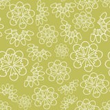 Fond sans couture floral monochrome de modèle de crème glacée de vert de vecteur illustration libre de droits Fond sans couture floral monochrome de modèle de crème glacée de vert de vecteur illustration libre de droits