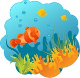 Fond sous-marin illustration stock Fond sous-marin illustration stock