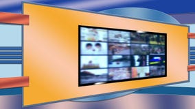 Fond virtuel d'ensemble de télévision pour la salle de presse Fond virtuel d'ensemble de télévision pour la salle de presse