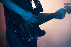 Fond vivant de musique rock, basse photographie stock Fond vivant de musique rock, basse photographie stock