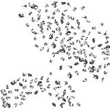 Fondo abstracto de letras manuscritas negras stock de ilustración Fondo abstracto de letras manuscritas negras stock de ilustración