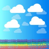 Fondo abstracto del ejemplo del vector de la nube y del cielo azul libre illustration Fondo abstracto del ejemplo del vector de la nube y del cielo azul libre illustration