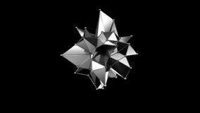Fondo alfa inconsútil 3D del gráfico cambiante del movimiento de la forma de la animación atómica geométrica abstracta del enlace stock de ilustración Fondo alfa inconsútil 3D del gráfico cambiante del movimiento de la forma de la animación atómica geométrica abstracta del enlace stock de ilustración
