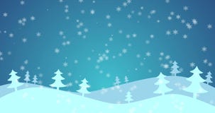 Fondo Animado De Dibujos Animados Con árboles De Navidad En Invierno Nevado  Almacen De Video - Vídeo de blanco, fondo: 206166051