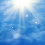 Fondo astratto di asimmetrico in cielo blu scuro Bu leggeri di Sun royalty illustrazione gratis Fondo astratto di asimmetrico in cielo blu scuro Bu leggeri di Sun royalty illustrazione gratis