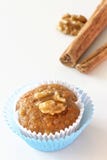 Fondo blanco de las nueces del witn de los molletes de la avena de la manzana de la zanahoria Foco selectivo Concepto sano del de imagen de archivo Fondo blanco de las nueces del witn de los molletes de la avena de la manzana de la zanahoria Foco selectivo Concepto sano del de imagen de archivo