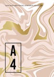 Fondo blanco del oro abstracto de m?rmol del rosa Textura del vector de la pintura fl?ida Plantilla para casarse, invitaciones stock de ilustración Fondo blanco del oro abstracto de m?rmol del rosa Textura del vector de la pintura fl?ida Plantilla para casarse, invitaciones stock de ilustración
