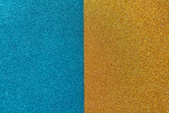 Fondo brillante festivo luminoso, consistente di due metà, blu ed ori orizzontale Copi lo spazio per testo immagini stock libere da diritti Fondo brillante festivo luminoso, consistente di due metà, blu ed ori orizzontale Copi lo spazio per testo immagini stock libere da diritti