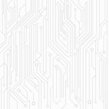 Fondo de alta tecnología del color blanco de un tablero del ordenador con los conectores del color gris Circuito de ordenador Ilu stock de ilustración Fondo de alta tecnología del color blanco de un tablero del ordenador con los conectores del color gris Circuito de ordenador Ilu stock de ilustración