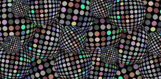Fondo de las bolas de discoteca 3d del mosaico del espejo del holograma Ejemplo moderno conceptual de las esferas de la plata del stock de ilustración Fondo de las bolas de discoteca 3d del mosaico del espejo del holograma Ejemplo moderno conceptual de las esferas de la plata del stock de ilustración