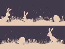 Fondo de Pascua con los conejitos y los huevos Diseño para Pascua Vect ilustración del vector Fondo de Pascua con los conejitos y los huevos Diseño para Pascua Vect ilustración del vector