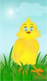 Fondo de Pascua de polluelos lindos ilustración del vector Fondo de Pascua de polluelos lindos ilustración del vector