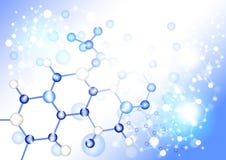 Fondo del azul del vector de la química Fotos de archivo libres de regalías Fondo del azul del vector de la química Fotos de archivo libres de regalías