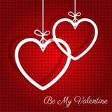 Fondo del día de tarjetas del día de San Valentín de los corazones de la ejecución stock de ilustración Fondo del día de tarjetas del día de San Valentín de los corazones de la ejecución stock de ilustración