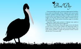 Fondo del vector del día del pájaro stock de ilustración Fondo del vector del día del pájaro stock de ilustración