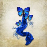 Fondo del vintage con las mariposas imagen de archivo Fondo del vintage con las mariposas imagen de archivo