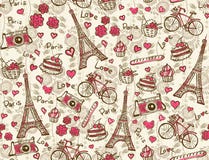 Fondo dell'annata di Parigi illustrazione di stock Fondo dell'annata di Parigi illustrazione di stock