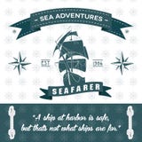Fondo detallado de las aventuras del mar de la cuerda temática de la nave ilustración del vector Fondo detallado de las aventuras del mar de la cuerda temática de la nave ilustración del vector