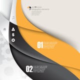Fondo di concetto di infographics degli elementi dell'onda di vettore Fotografie Stock Fondo di concetto di infographics degli elementi dell'onda di vettore Fotografie Stock