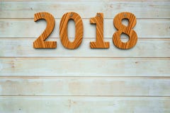 Fondo di legno 2018 royalty illustrazione gratis Fondo di legno 2018 royalty illustrazione gratis