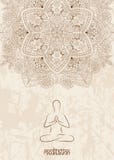 Fondo di meditazione con la mandala Fotografia Stock Fondo di meditazione con la mandala Fotografia Stock