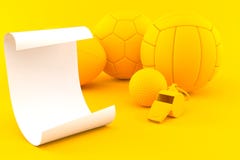Fondo di sport con il foglio di carta royalty illustrazione gratis Fondo di sport con il foglio di carta royalty illustrazione gratis