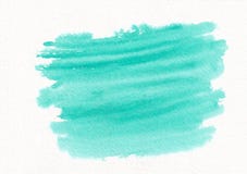 Fondo disegnato a mano di pendenza orizzontale dell'acquerello di Teal royalty illustrazione gratis Fondo disegnato a mano di pendenza orizzontale dell'acquerello di Teal royalty illustrazione gratis