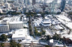 Fondo enmascarado Vista de la ciudad del templo y de Tokio de Zojo-ji imagen de archivo libre de regalías Fondo enmascarado Vista de la ciudad del templo y de Tokio de Zojo-ji imagen de archivo libre de regalías