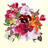 Fondo floral de la moda ilustración del vector Fondo floral de la moda ilustración del vector