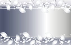 Fondo floral de la Navidad de plata stock de ilustración Fondo floral de la Navidad de plata stock de ilustración