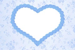 Fondo floral romántico con el corazón azul fotografía de archivo libre de regalías Fondo floral romántico con el corazón azul fotografía de archivo libre de regalías