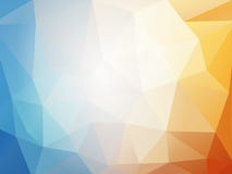 Fondo geometrico del mosaico di estate blu arancio illustrazione di stock Fondo geometrico del mosaico di estate blu arancio illustrazione di stock