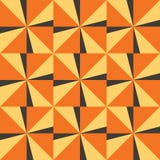 Fondo inconsútil con los triángulos amarillo-naranja stock de ilustración Fondo inconsútil con los triángulos amarillo-naranja stock de ilustración