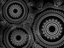 Fondo monocromático del fractal Collage de Digitaces stock de ilustración Fondo monocromático del fractal Collage de Digitaces stock de ilustración
