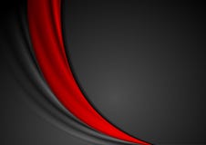 Fondo negro rojo metálico abstracto | Vector Premium