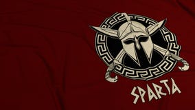 Fondo rosso scuro di Sparta royalty illustrazione gratis Fondo rosso scuro di Sparta royalty illustrazione gratis